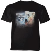 Protect Polar Bear T-shirt, Sort