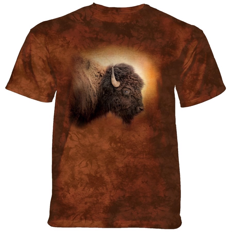 Bison Sunset T-shirt, Adult Small