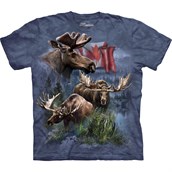 Canadian Moose Collage T-shirt Adult