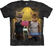 Cat Fight t-shirt, Adult 2XL
