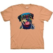 Happy Rottweiler T-shirt Adult