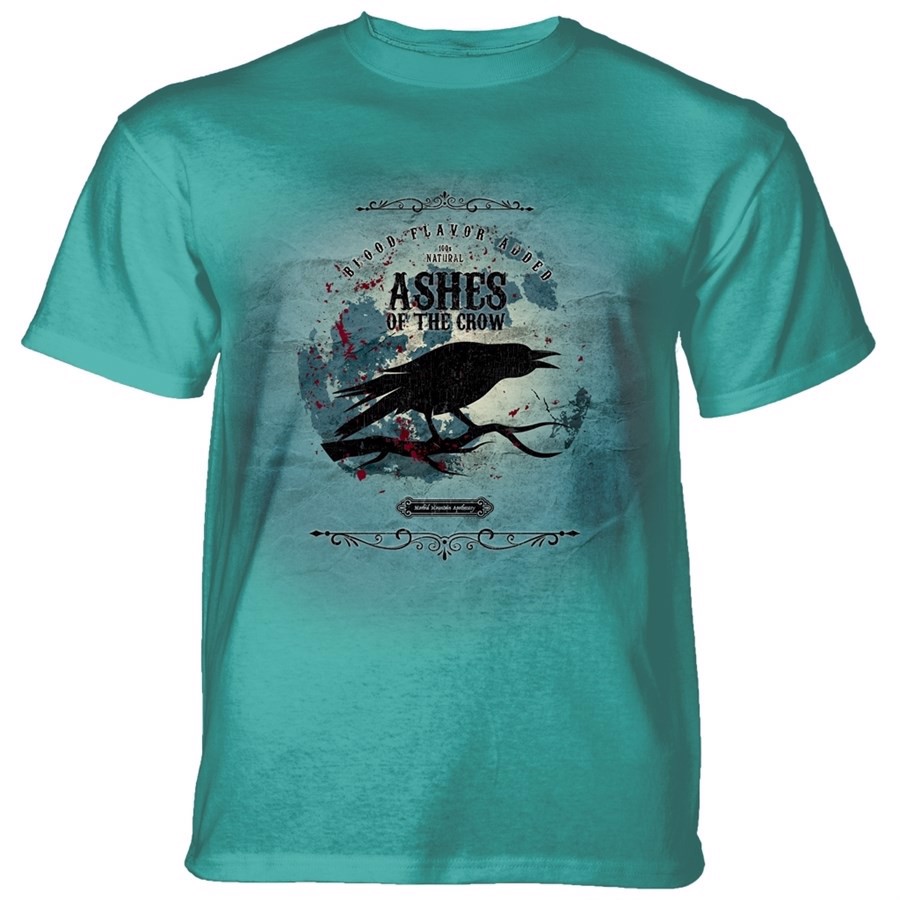 Ashes Of The Crow T-shirt, Teal, Adult Meidum