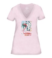 Chill Womens V-Neck, PINK,  Adult XL