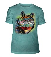 Painted Wolf Mens Triblend, TEAL