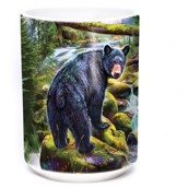 Black Bear Forest Ceramic mug 4,4 dl.