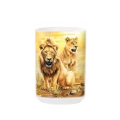 Lion Pair Ceramic Mug
