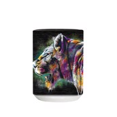 Painted Lion Ceramic Mug