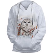 Country Owl Adult V-Hoodie, Womens 2XL