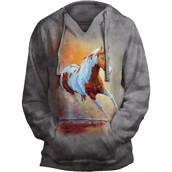 Sunset Gallop Adult V-Hoodie, Womens Small