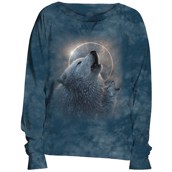 Wolf Eclipse Slouchy Crew, Adult XL