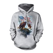 American Eagle Flag Adult hoodie