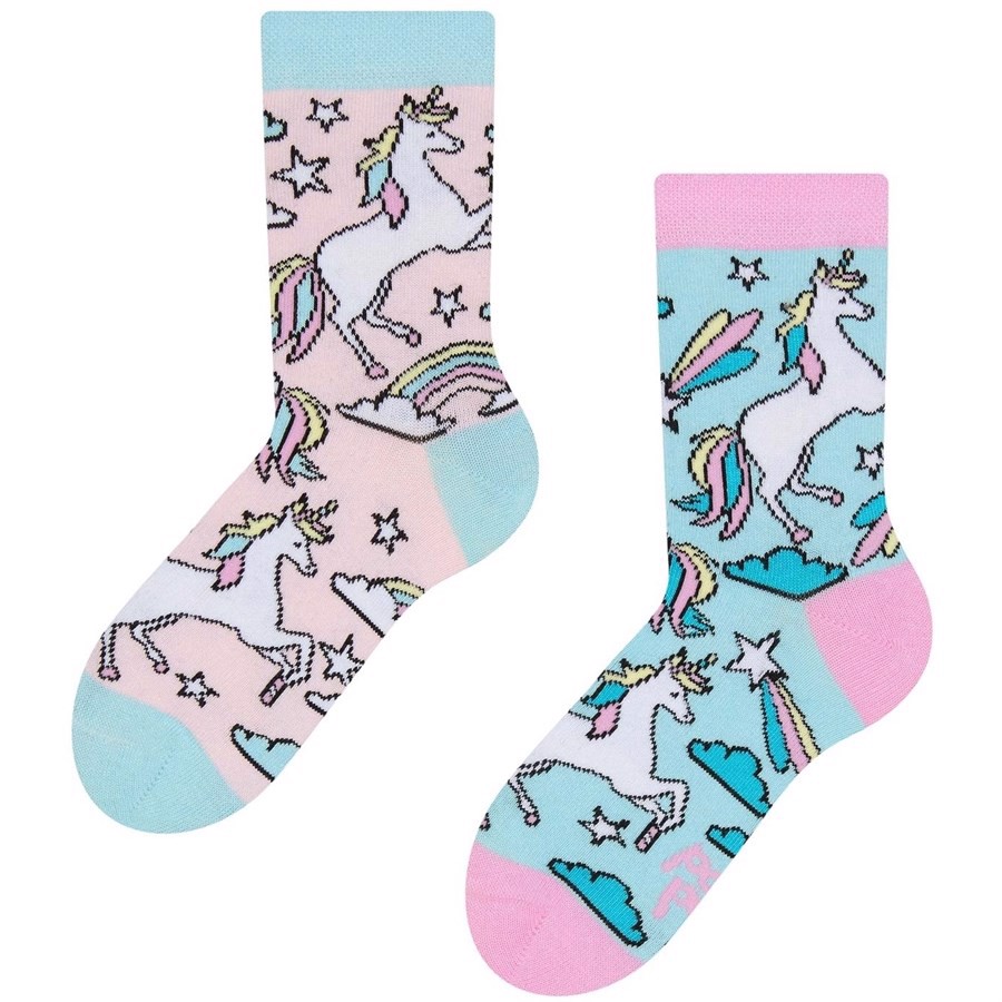 Good Mood kids socks - RAINBOW UNICORN, size 31-34