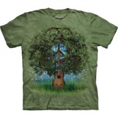 T-shirt fra The Mountain - bluse med guitar-tryk