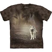 The Mountain tshirt - bluse med ulvemotiv