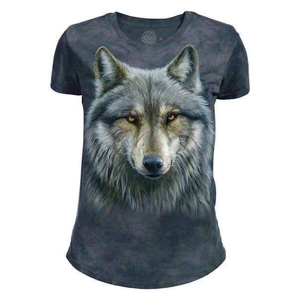 The Mountain Warrior Wolf Tri-Blend T-shirts