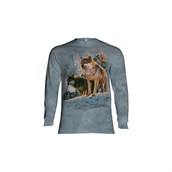 Wolf Couple Sunset long sleeve, Adult Small