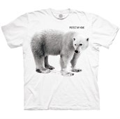 POLAR BEAR PROTECT MY HOME  T-shirt, Adult