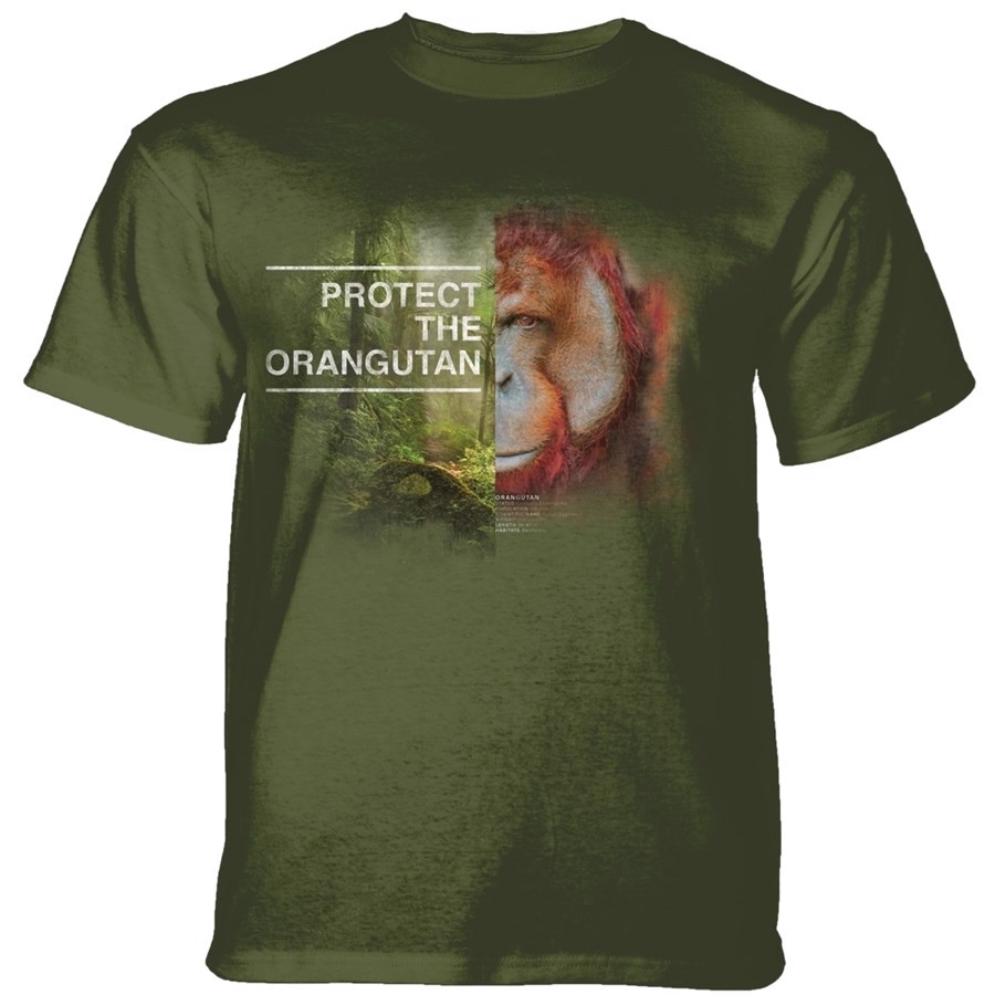 Protect Orangutan T-shirt, Grøn, Adult Large