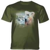 Protect Polar Bear T-shirt, Grøn