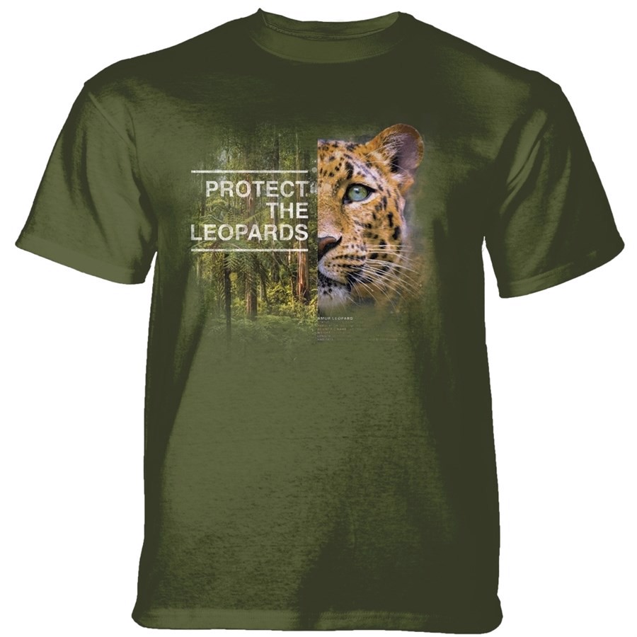 Protect Leopard T-shirt, Grøn, Adult Medium