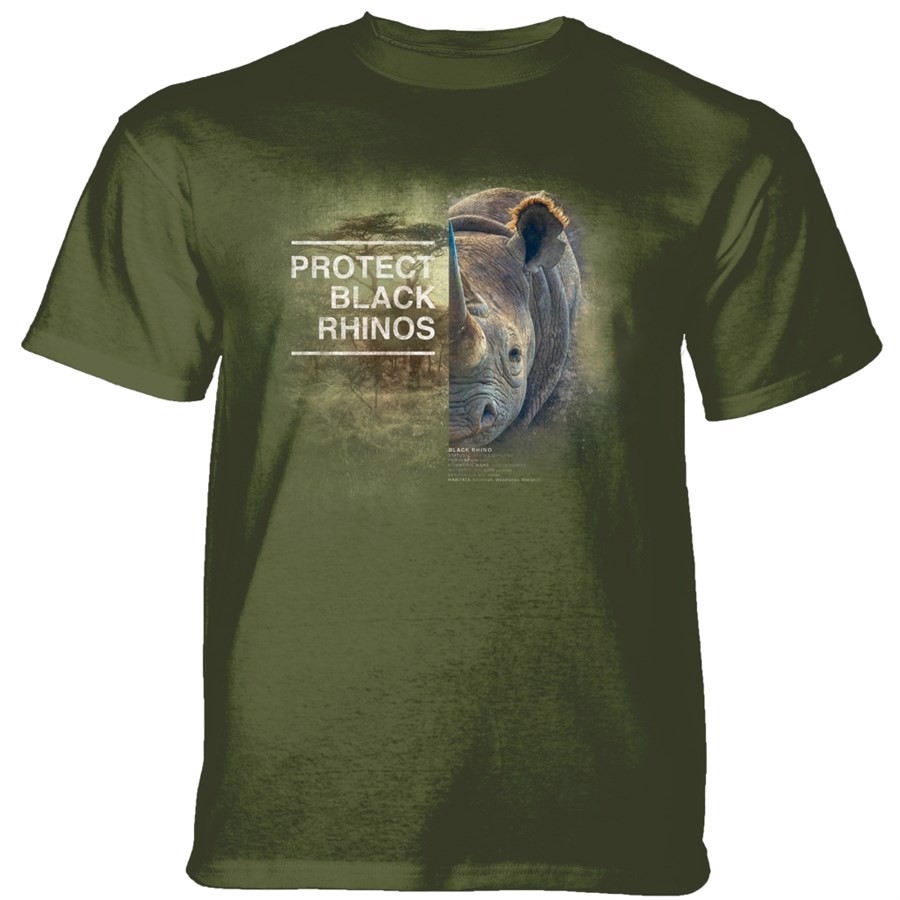 Protect Rhino T-shirt, Grøn, Adult Large
