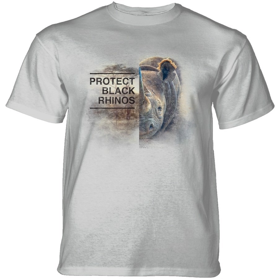 Protect Rhino T-shirt, Grå, Adult XL
