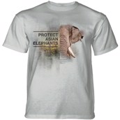 Protect Asian Elephants T-shirt, Grå