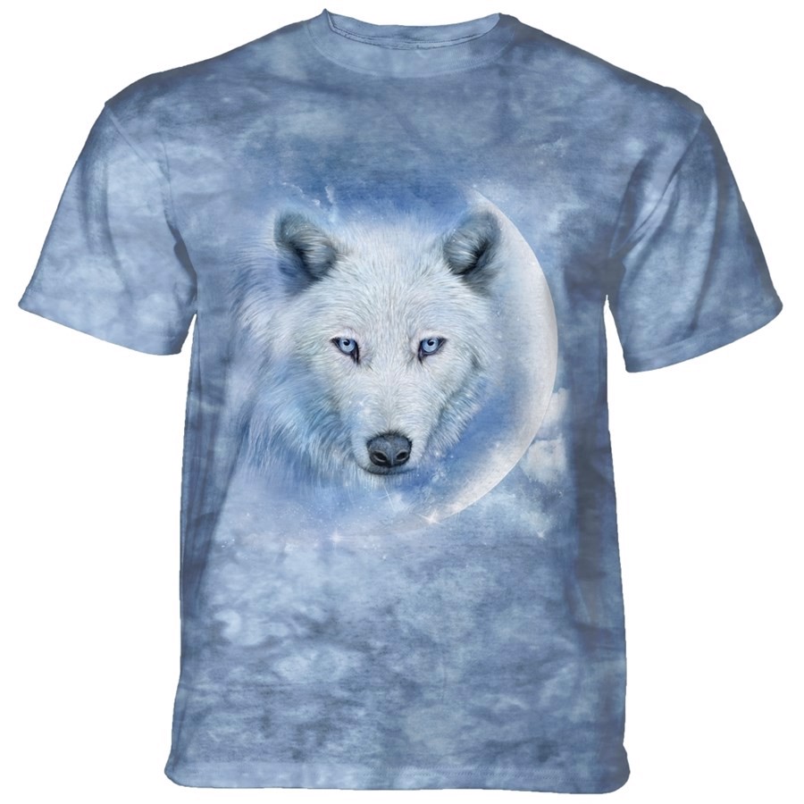 White Wolf Moon T-shirt, Adult Large