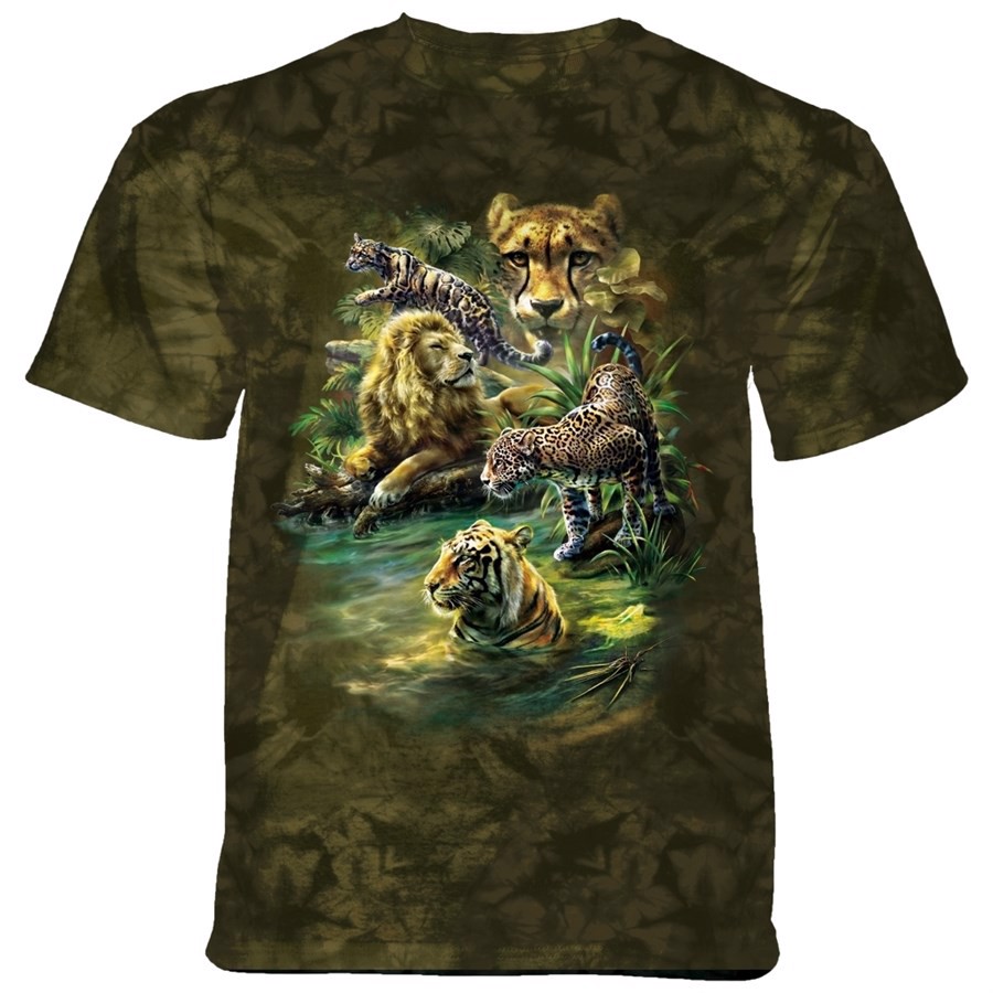 Big Cats Paradise T-shirt, Adult Small