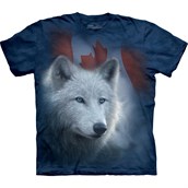 Canadian White Wolf T-shirt Adult