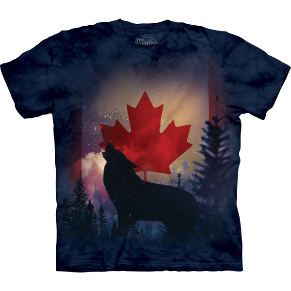 Canadian Howl Wolf T-shirt, Adult