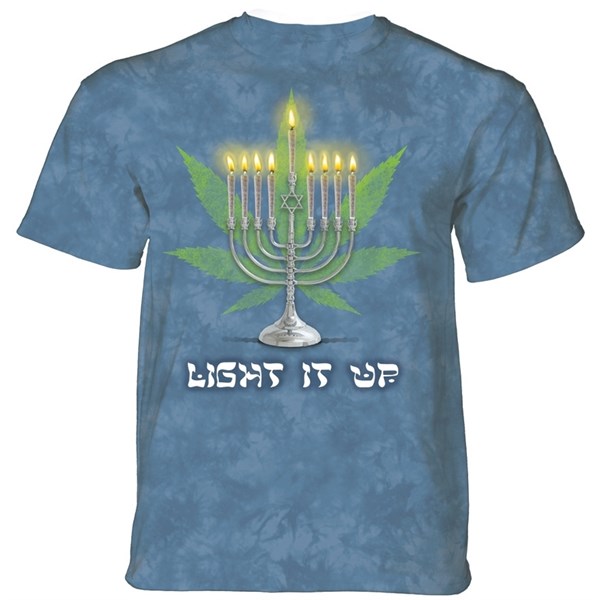 Lit Hanukkah T-shirt Adult