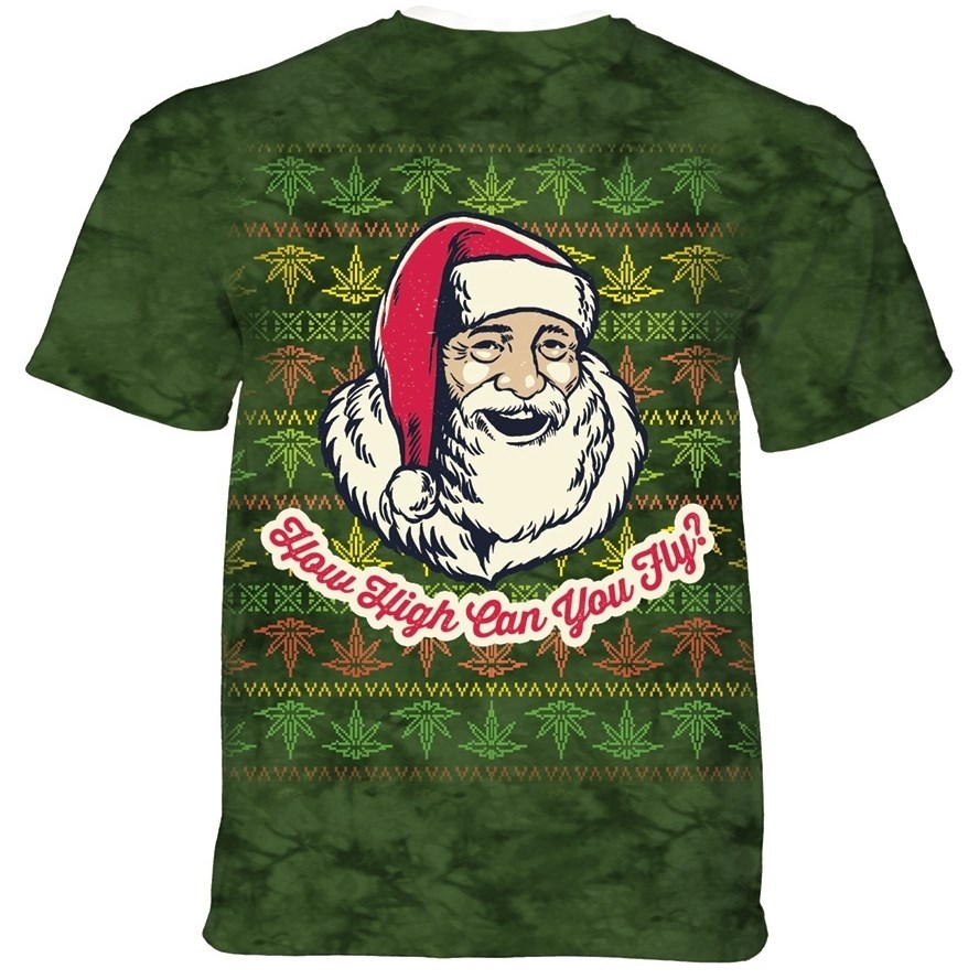 Sjov t-shirt med julemand