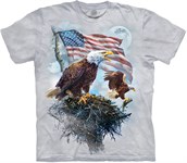 American Eagle Flag t-shirt, Adult Small