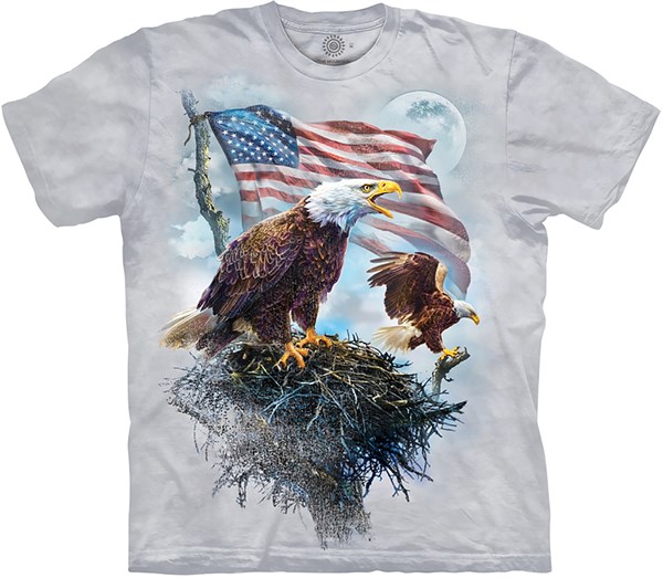 American Eagle Flag t-shirt, Adult Large