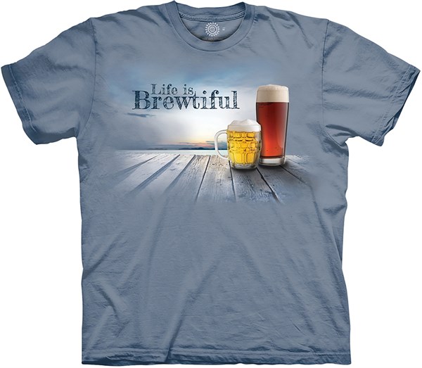 Life is Brewtiful t-shirt, Adult Large