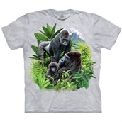 Gorilla Family T-shirt Adult