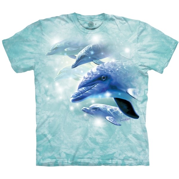 Dolphin Play T-shirt, Adult Large