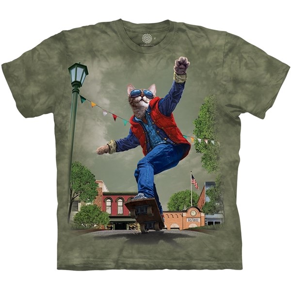 Cat To The Future T-shirt Adult