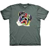 Rainbow Pug T-shirt Adult