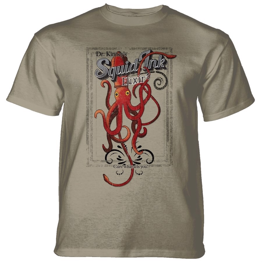 Squid Ink T-shirt, Brun, Adult Small