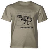 T-Rex Fact Sheet T-shirt, Brun