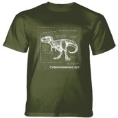 T-Rex Fact Sheet T-shirt, Grøn