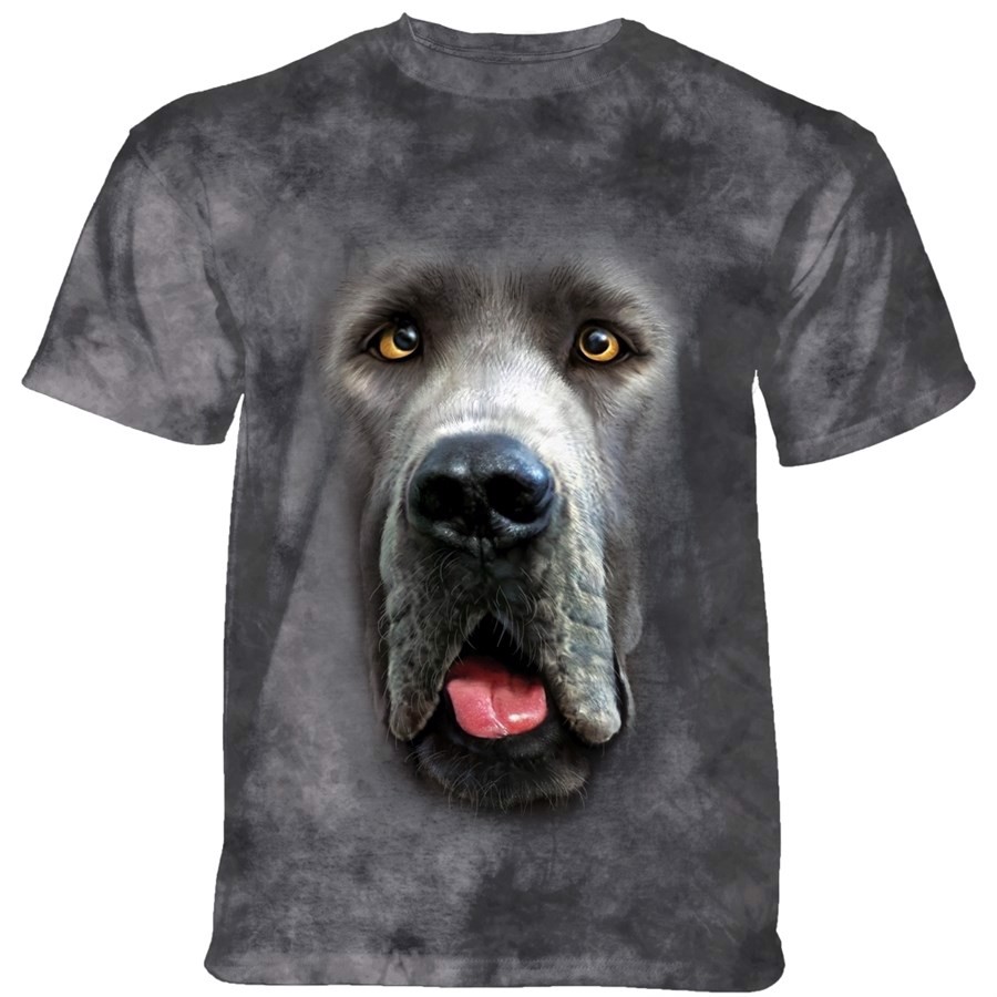 Big Face Great Dane T-shirt, Adult Small