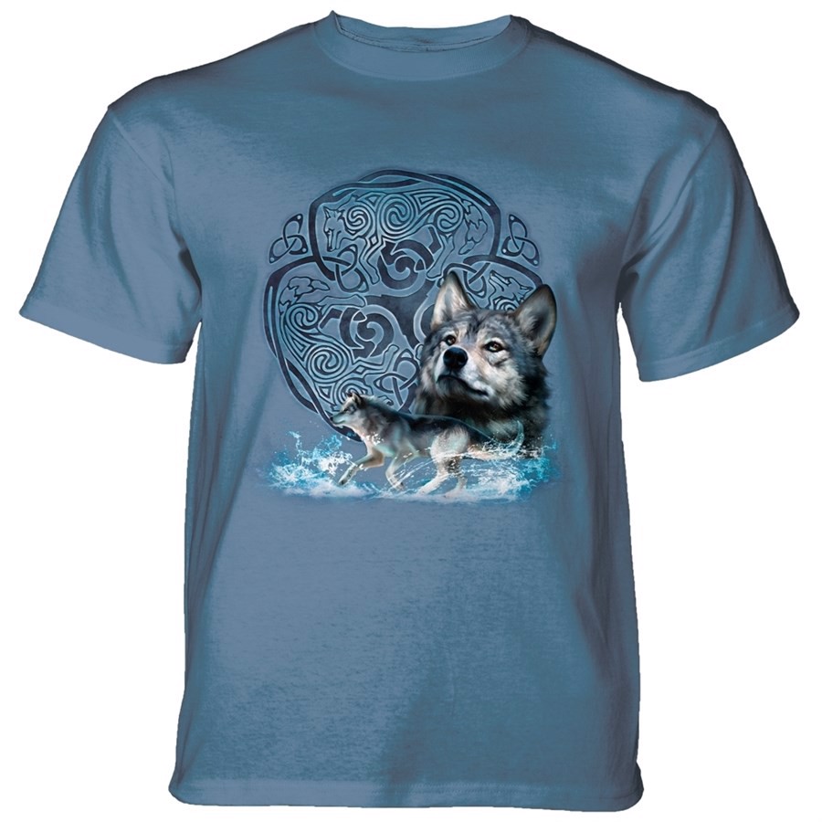 Celtic Wolf Refresh T-shirt, Blå, Child Medium