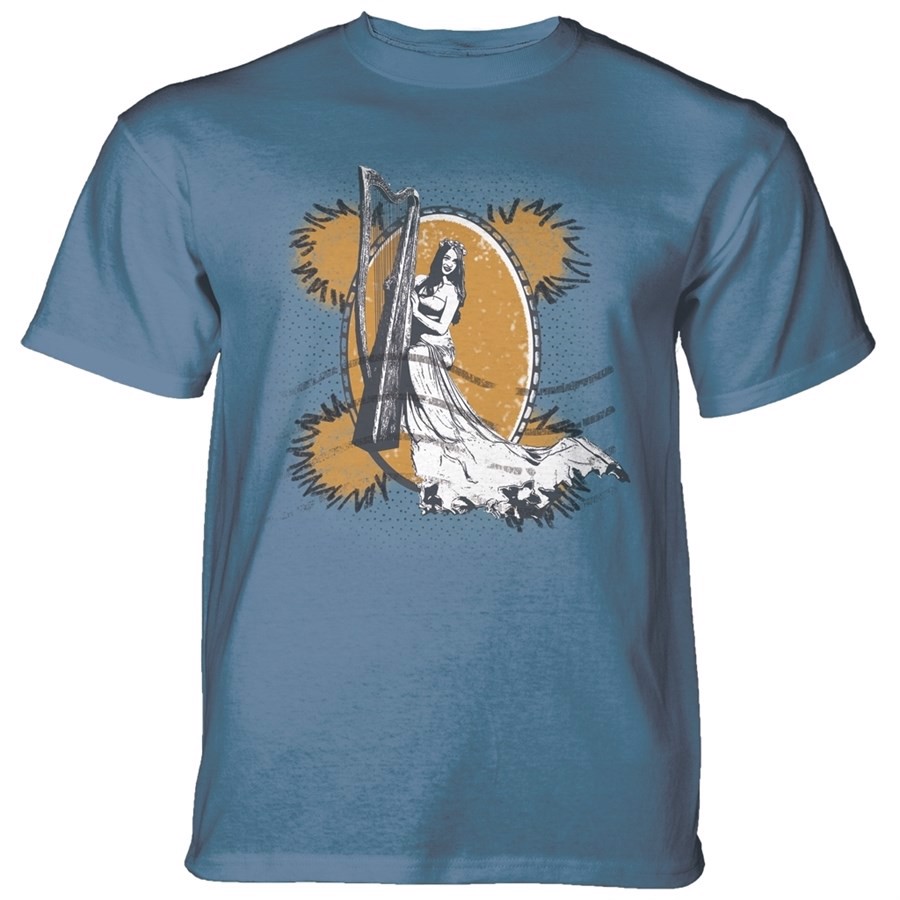 Harp Stamp T-shirt, Blå, Adult Medium