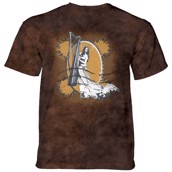 Harp Stamp T-shirt, Brun