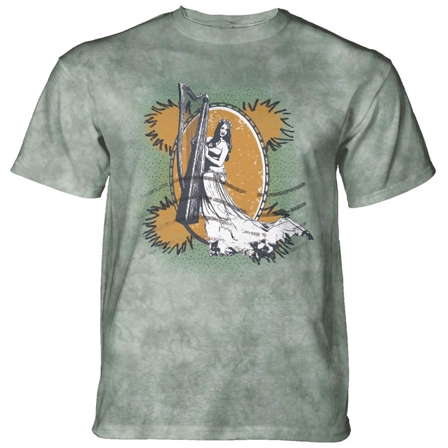 Harp Stamp T-shirt, Grøn, Adult Small