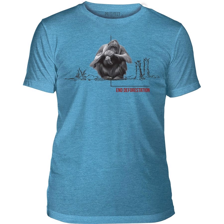 Deforestation Orangutan T-shirt, Blå