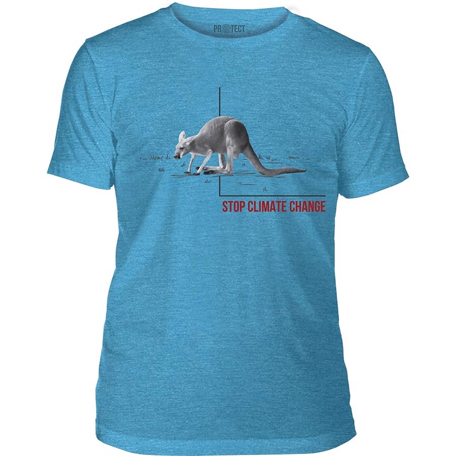 Climate Kangaroo T-shirt, Blå